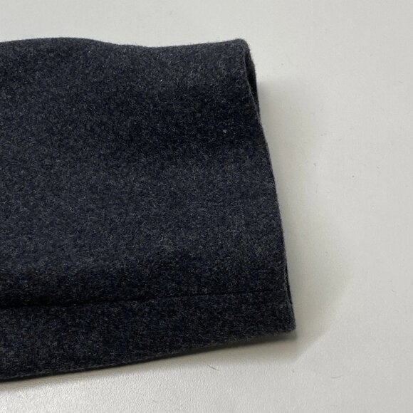 NEW THEORY Men’s Monroe Wool Melton Single-Breasted Coat Grey Melange Size S - Picture 3 of 12